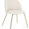 Discount Bizzotto SEDIA EFFETTO BOUCLE' ORO/AVORIO - TANYA