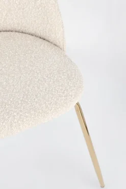 Discount Bizzotto SEDIA EFFETTO BOUCLE' ORO/AVORIO - TANYA