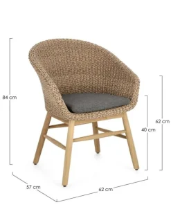 Outlet Bizzotto SEDIA IN ALLUMINIO ABACA - GENESIS