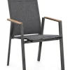Outlet Bizzotto SEDIA IN ALLUMINIO ANTRACITE GK52 - CAMERON