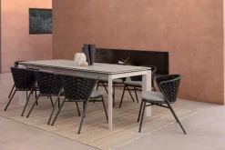 New Bizzotto SEDIA IN ALLUMINIO ANTRACITE QS22/GRAPHITE - HARLOW