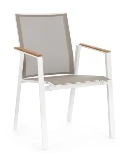 New Bizzotto SEDIA IN ALLUMINIO BIANCO GK50 - CAMERON