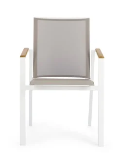 New Bizzotto SEDIA IN ALLUMINIO BIANCO GK50 - CAMERON