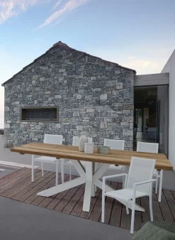 Sale Bizzotto SEDIA IN ALLUMINIO IMPILABILE BIANCO CX21 - KONNOR