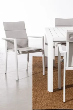 Sale Bizzotto SEDIA IN ALLUMINIO IMPILABILE BIANCO CX21 - KONNOR