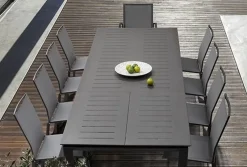 Sale Bizzotto SEDIA IN ALLUMINIO IMPILABILE ANTARCITE GK52 - CRUISE