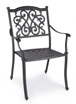 Sale Bizzotto SEDIA IN ALLUMINIO IMPILABILE ANTRACITE- IVREA