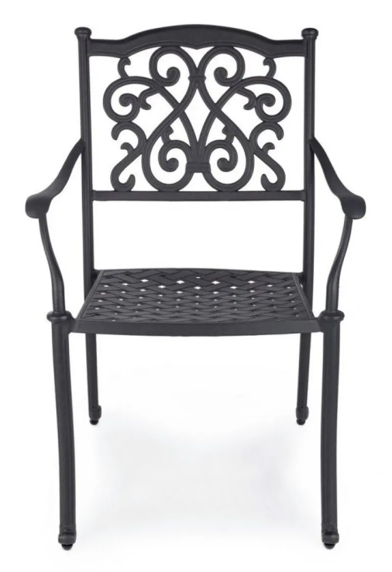 Sale Bizzotto SEDIA IN ALLUMINIO IMPILABILE ANTRACITE- IVREA