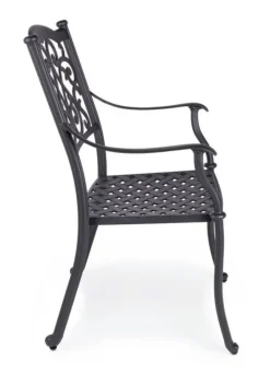 Sale Bizzotto SEDIA IN ALLUMINIO IMPILABILE ANTRACITE- IVREA