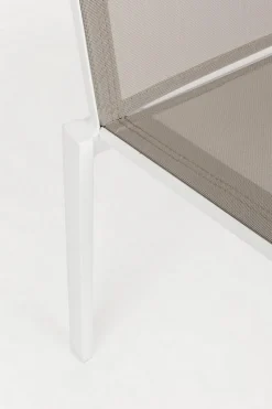 Online Bizzotto SEDIA IN ALLUMINIO IMPILABILE BIANCO/TORTORA GK50 - CRUISE