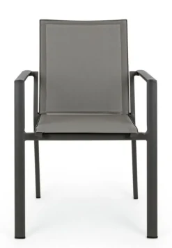 Sale Bizzotto SEDIA IN ALLUMINIO IMPILABILE ANTRACITE CX23 - KONNOR