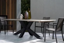 Sale Bizzotto SEDIA IN ALLUMINIO IMPILABILE ANTRACITE CX23 - KONNOR