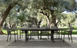 Sale Bizzotto SEDIA IN ALLUMINIO IMPILABILE ANTRACITE CX23 - KONNOR