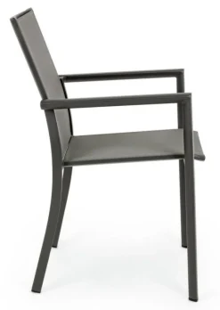 Sale Bizzotto SEDIA IN ALLUMINIO IMPILABILE ANTRACITE CX23 - KONNOR