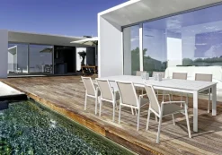 Clearance Bizzotto SEDIA IN ALLUMINIO IMPILABILE BIANCO GK50 - CRUISE