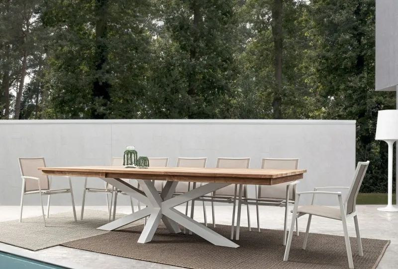 Clearance Bizzotto SEDIA IN ALLUMINIO IMPILABILE BIANCO GK50 - CRUISE