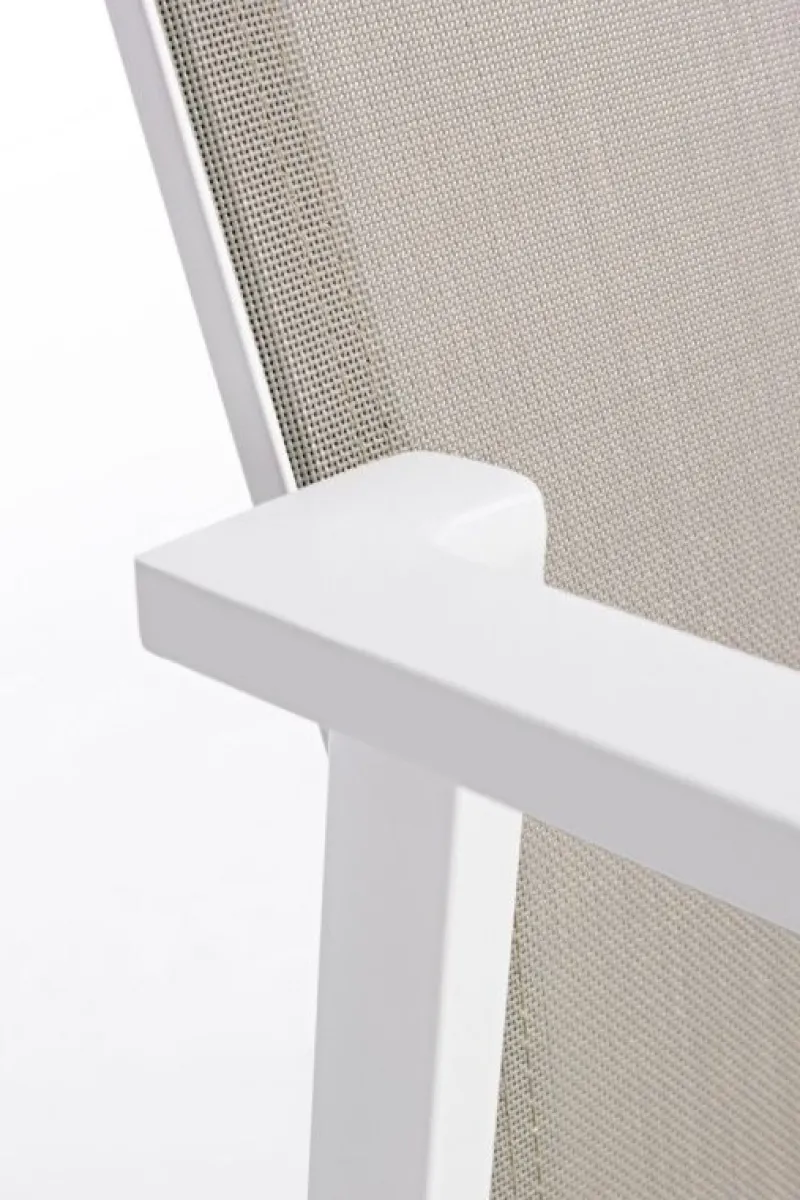 Clearance Bizzotto SEDIA IN ALLUMINIO IMPILABILE BIANCO GK50 - CRUISE