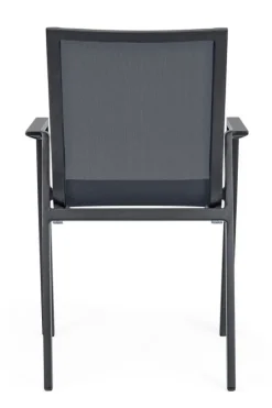 Online Bizzotto SEDIA IN ALLUMINIO IMPILABILE ANTRACITE JX55 - KRION