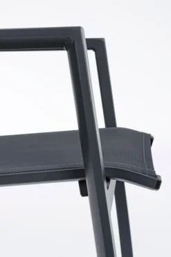 Online Bizzotto SEDIA IN ALLUMINIO IMPILABILE ANTRACITE JX55 - KRION