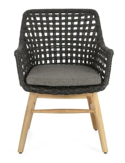 Best Bizzotto SEDIA IN ALLUMINIO NERA - WILSON