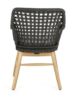 Best Bizzotto SEDIA IN ALLUMINIO NERA - WILSON