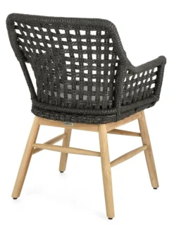 Best Bizzotto SEDIA IN ALLUMINIO NERA - WILSON