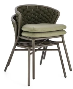 Discount Bizzotto SEDIA IN ALLUMINIO OLIV QS24 - HARLOW