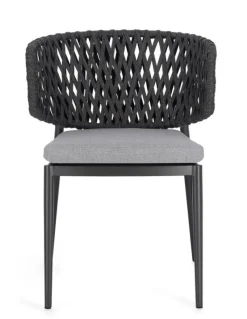 Hot Bizzotto SEDIA IN CORDA ANTRACITE WG21 - NOELIA