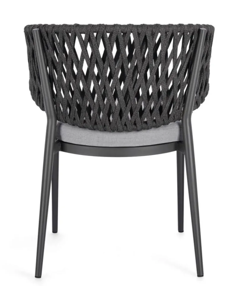 Hot Bizzotto SEDIA IN CORDA ANTRACITE WG21 - NOELIA
