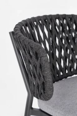 Hot Bizzotto SEDIA IN CORDA ANTRACITE WG21 - NOELIA