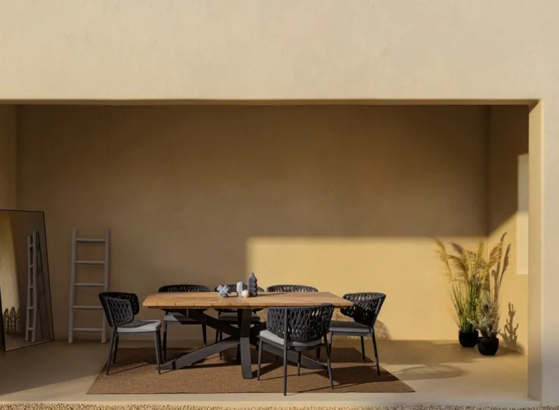 Hot Bizzotto SEDIA IN CORDA ANTRACITE WG21 - NOELIA