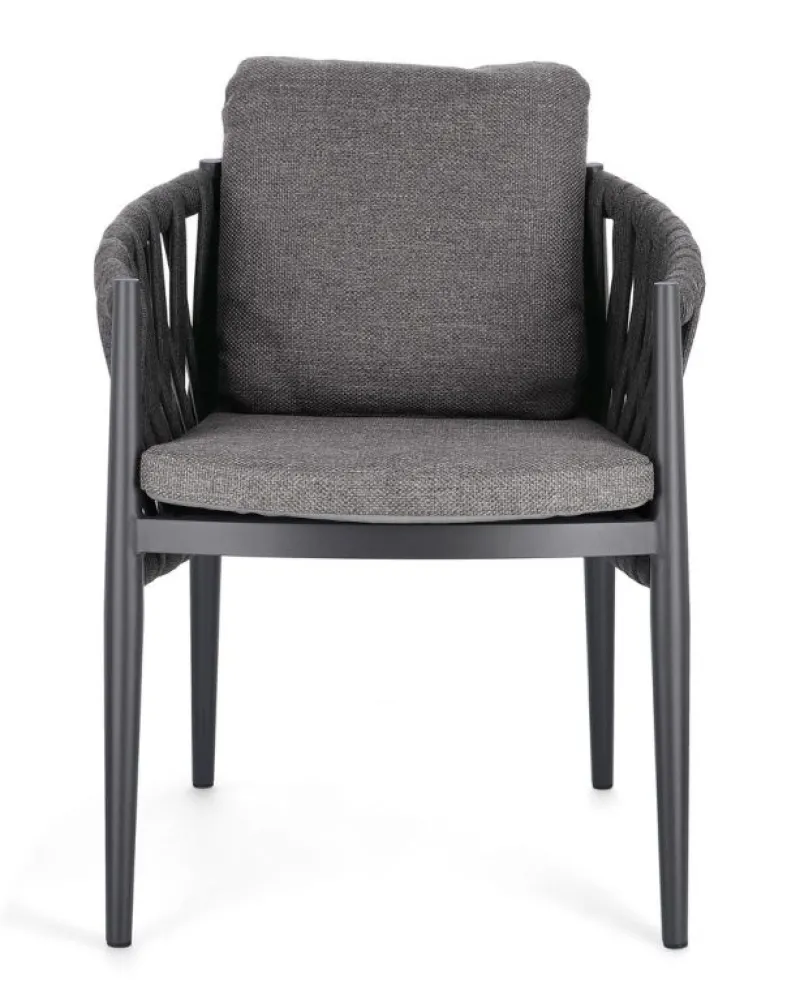 Clearance Bizzotto SEDIA IN CORDA ANTRACITE WG21 - JACINTA