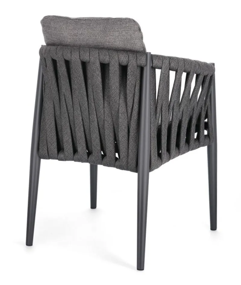 Clearance Bizzotto SEDIA IN CORDA ANTRACITE WG21 - JACINTA