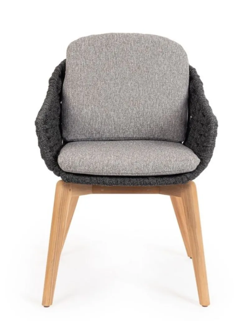 Best Bizzotto SEDIA IN CORDA ANTRACITE - TAMIRES