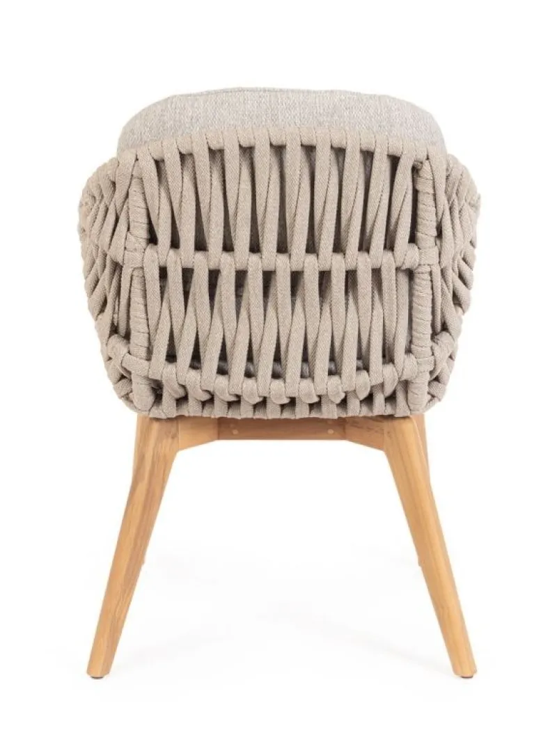 Bizzotto SEDIA IN CORDA BEIGE - TAMIRES