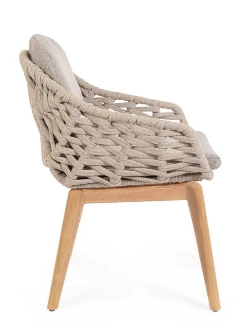 Bizzotto SEDIA IN CORDA BEIGE - TAMIRES