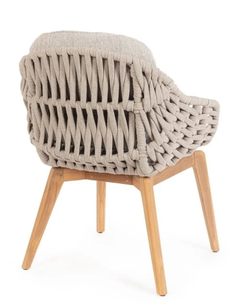 Bizzotto SEDIA IN CORDA BEIGE - TAMIRES