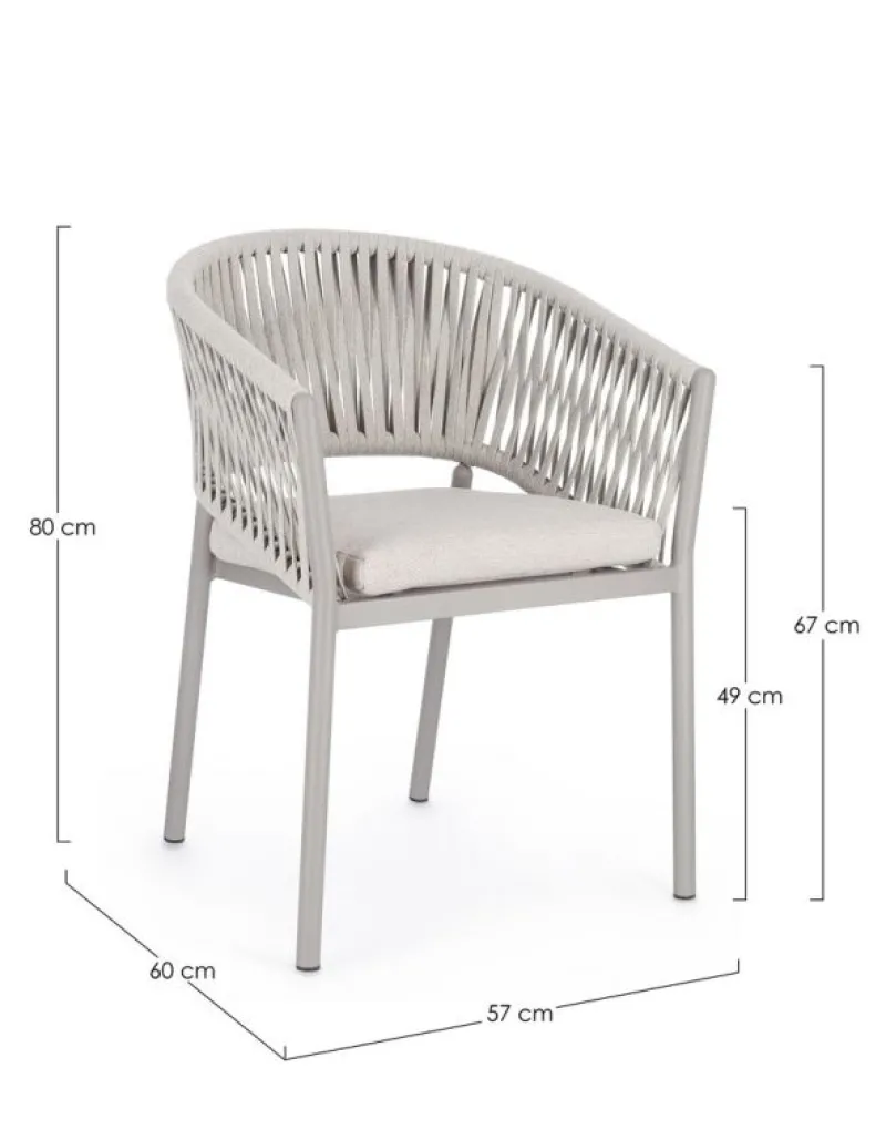 Best Bizzotto SEDIA IN CORDA MOON WG24 - FLORENCIA