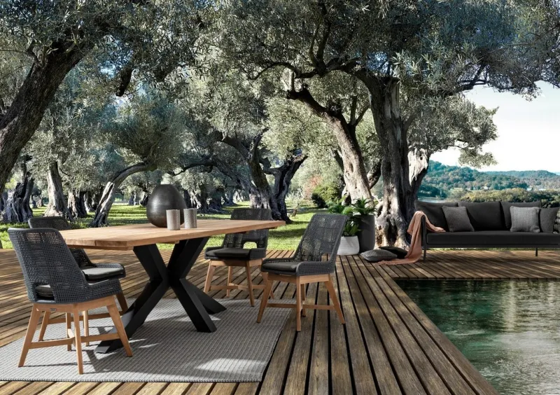 New Bizzotto SEDIA IN CORDA PER ESTERNO COLOR ARDESIA - HESPERIA