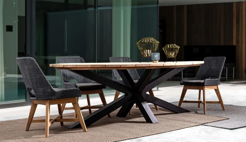 New Bizzotto SEDIA IN CORDA PER ESTERNO COLOR ARDESIA - HESPERIA