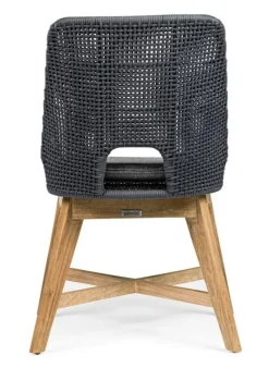 New Bizzotto SEDIA IN CORDA PER ESTERNO COLOR ARDESIA - HESPERIA