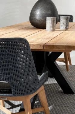 New Bizzotto SEDIA IN CORDA PER ESTERNO COLOR ARDESIA - HESPERIA