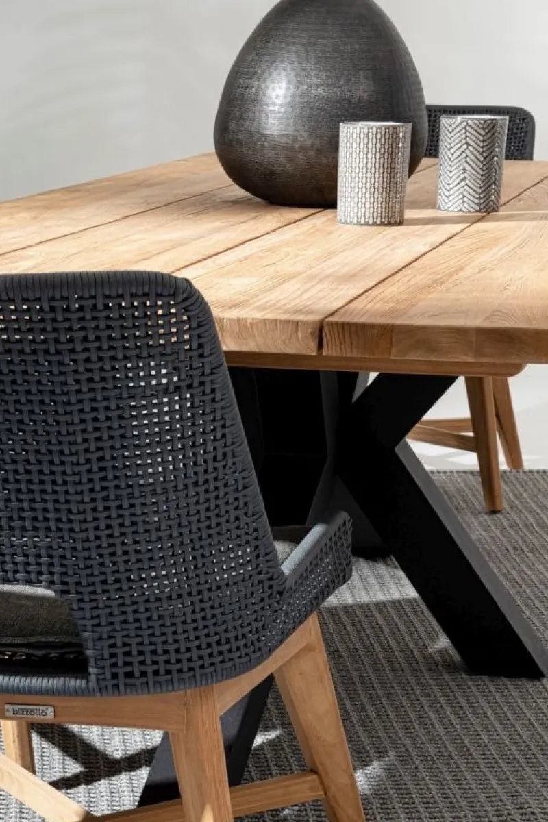 New Bizzotto SEDIA IN CORDA PER ESTERNO COLOR ARDESIA - HESPERIA