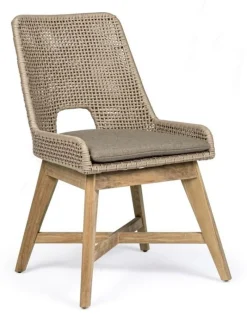 New Bizzotto SEDIA IN CORDA PER ESTERNO TORTORA - HESPERIA