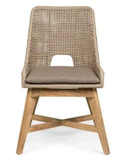 New Bizzotto SEDIA IN CORDA PER ESTERNO TORTORA - HESPERIA