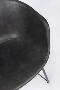 Bizzotto SEDIA IN ECOPELLE ANTRACITE - WARHOL