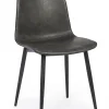 Discount Bizzotto SEDIA IN ECOPELLE ANTRACITE - KYRA