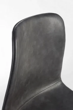 Discount Bizzotto SEDIA IN ECOPELLE ANTRACITE - KYRA