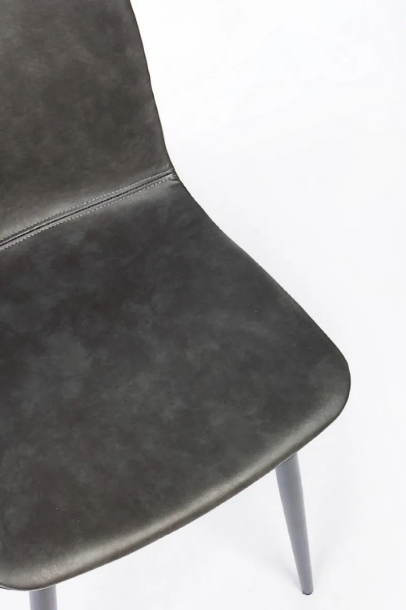 Discount Bizzotto SEDIA IN ECOPELLE ANTRACITE - KYRA