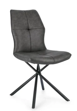 New Bizzotto SEDIA IN ECOPELLE ANTRACITE - KEPLER